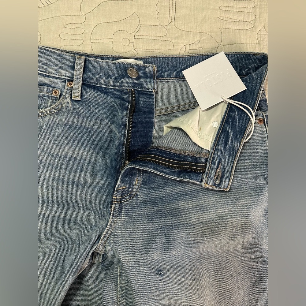 Pistola Hendrix High Rise Wide Leg Jeans Apprentice Distressed NWT Size 27 - Picture 16 of 16